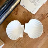 2 vide-poche coquillage en faïence, 1970