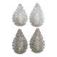Stunning set of four vintage Murano glass wall lights