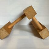 Scandinavian wooden candle holder