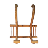 Patère in rattan and bamboo two handles 60/70