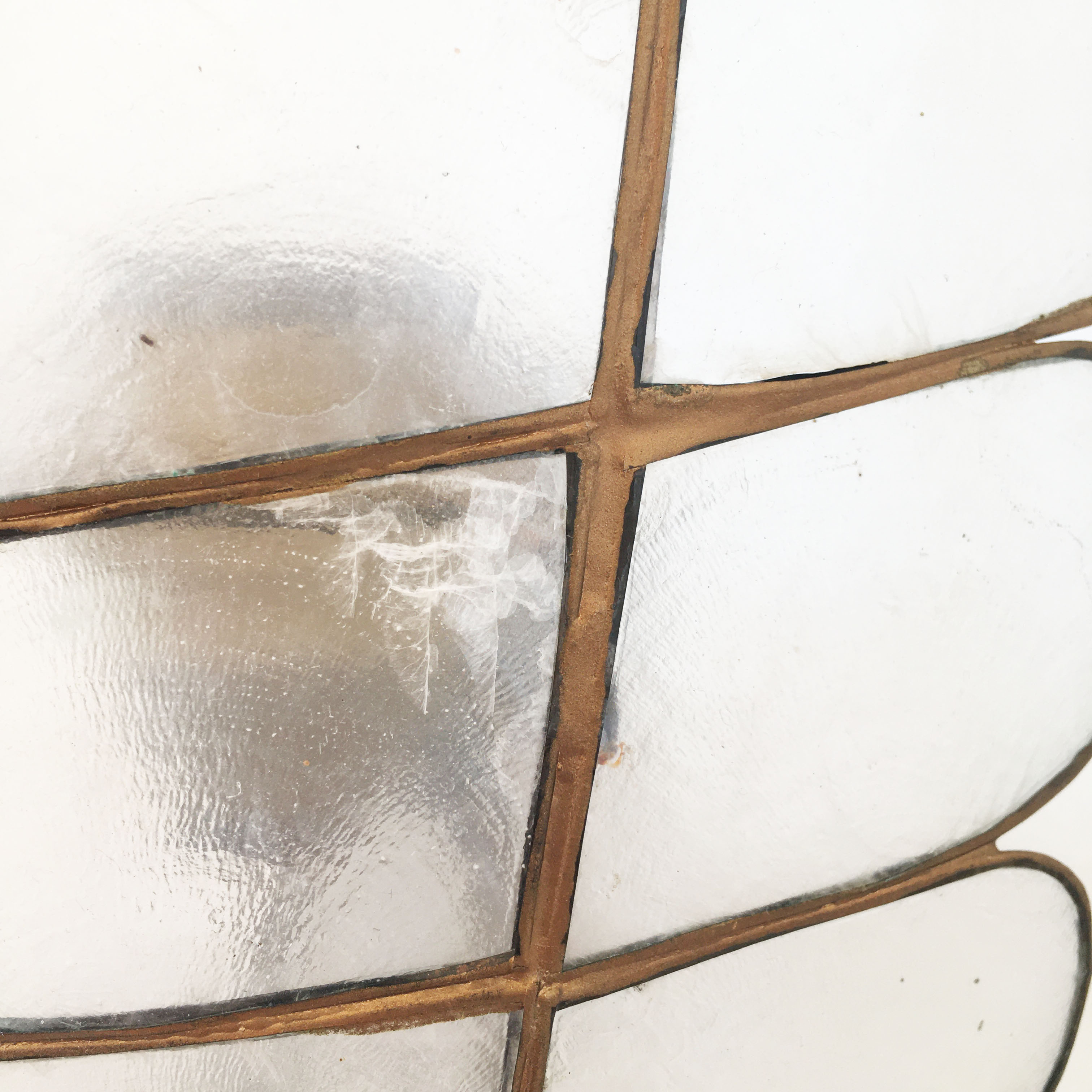 Pair of mother-of-pearl sconces