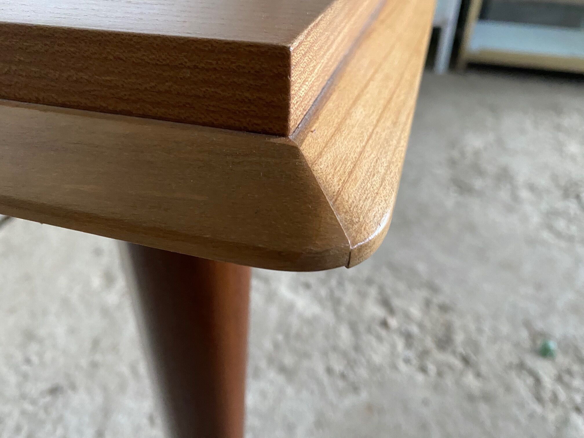 Scandinavian extendable table in light oak and teak 166/202/238x89cm vintage an50