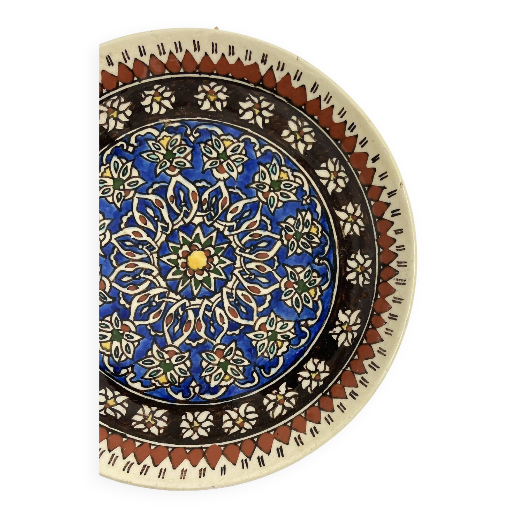 Decorative ceramic wall plate from iznik (Türkiye).