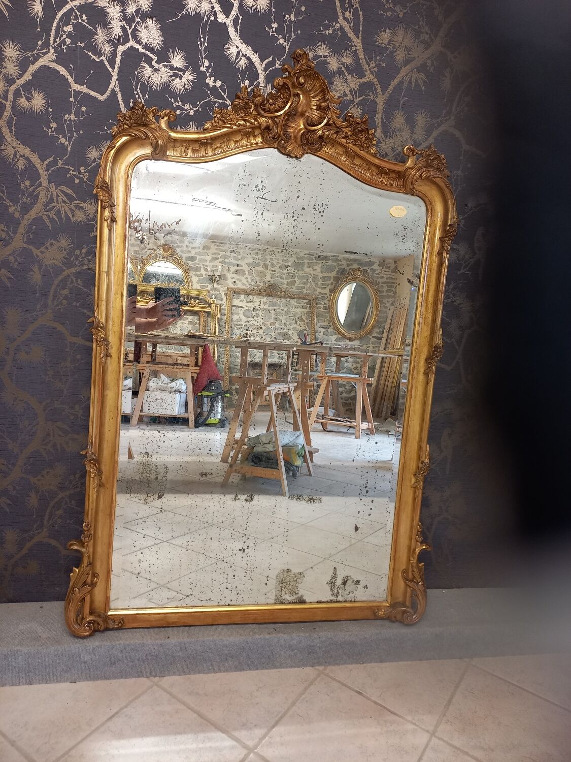 Miroir époque Napoléon III 158 x 105