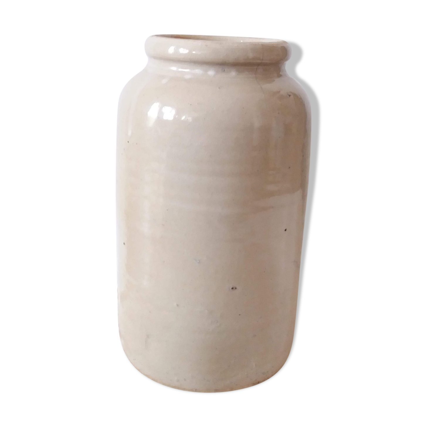 Canned pot in glazed sandstone