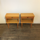 Pair of light wooden bedsides