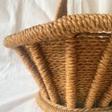 Panier en corde vintage