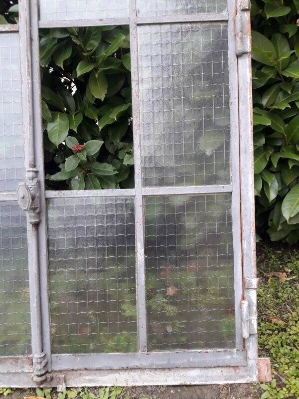 Window L107xH174 industrial curved metal glass roof frame reinforced glass