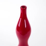 Red ceramic vase, Danish design, 1970s, made in Denmark
