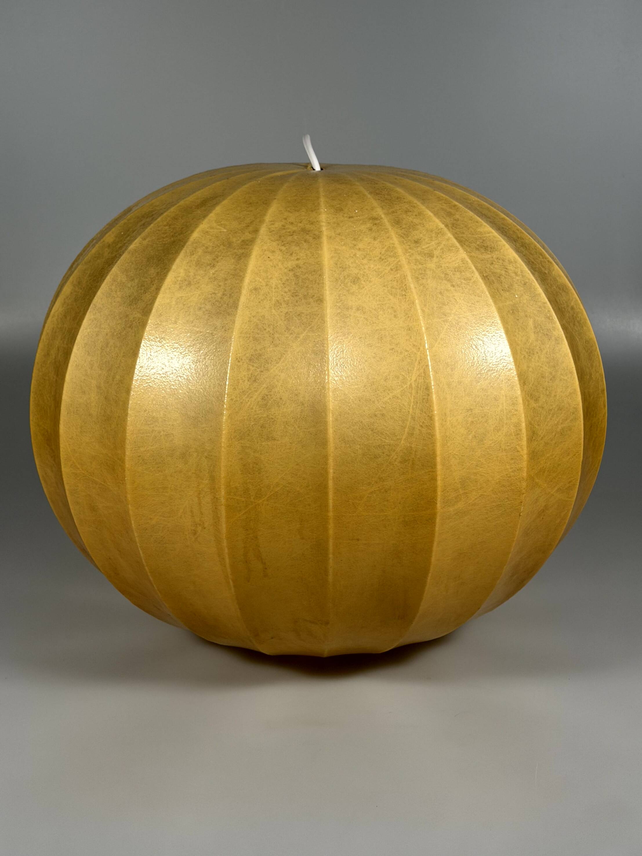 1960s 1970s Cocoon Ceiling Lamp Globe Lamp "Moon" by Goldkant Leuchten