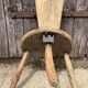 Chaise d’enfant rustique artisanale, tree trunk, esprit wabi-sabi