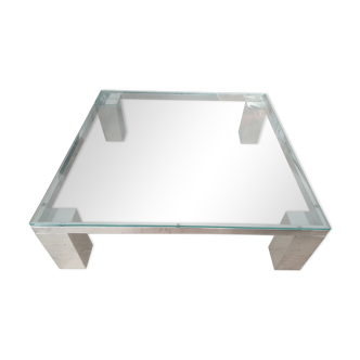 Coffee table in tempered glass