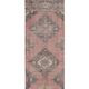 Vintage Turkish hallway rug 80x393 cm