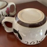Pair of "You and Me" cups from the 70s