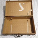 Vintage cardboard suitcase