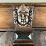 Antique carved wooden buffet in Renaissance style, late 18th / early 19th century.