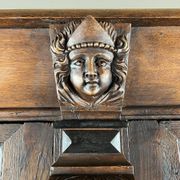 Antique carved wooden buffet in Renaissance style, late 18th / early 19th century.