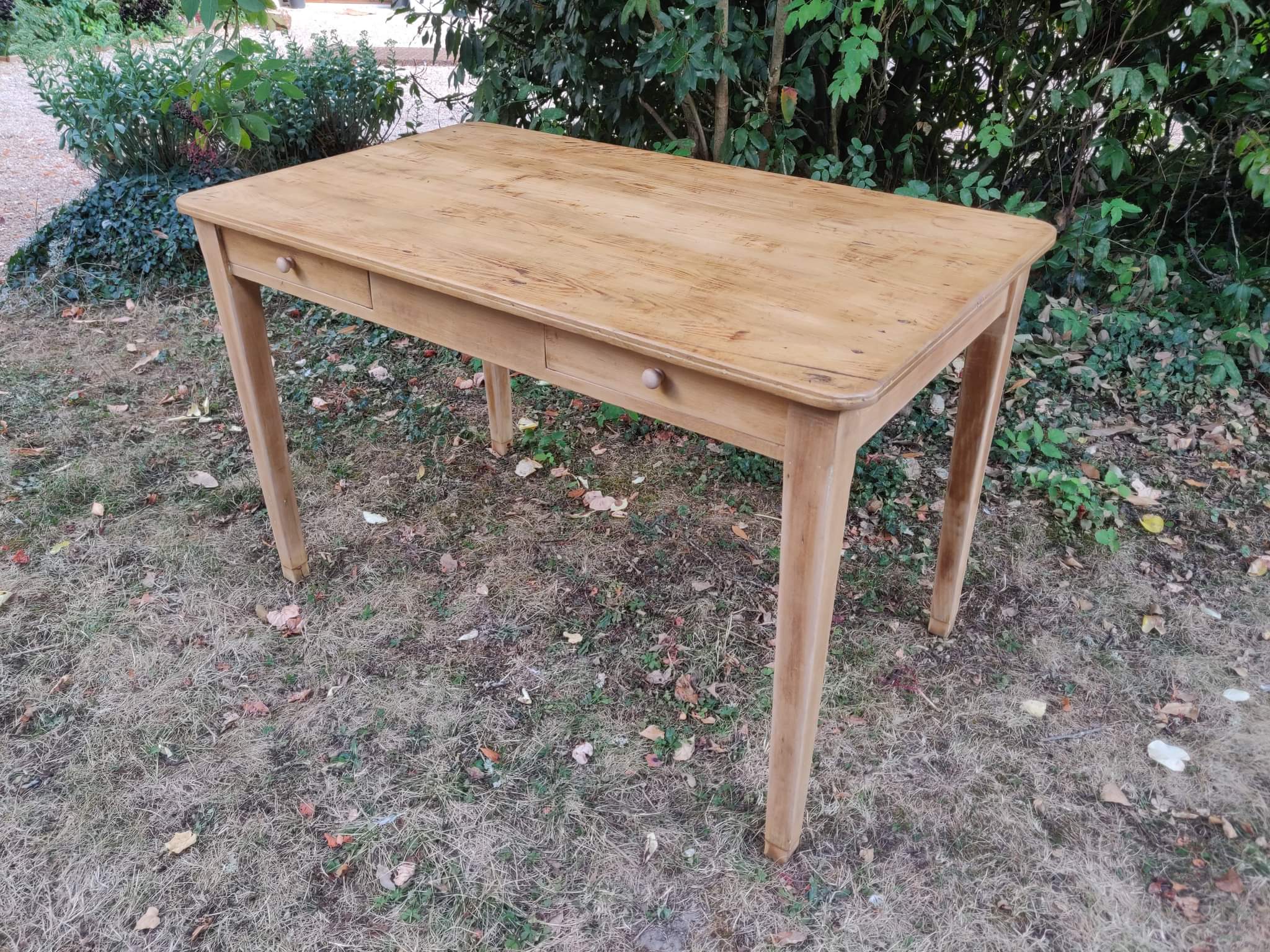 Old wooden table