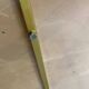3-wheel serving trolley with 2 shelves, vintage bar marquetry on wheels, 50s