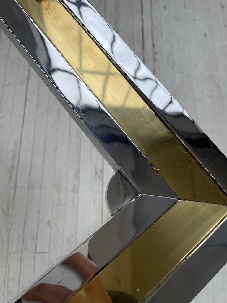 Romeo Rega chrome brass coffee table