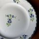 Set of 4 antique dessert plates, Terre de Fer floral pattern.