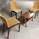 Vintage libra chairs from Christian Werner rattan chair Roset Line