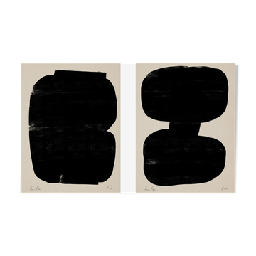 Pair of giclee prints. Abstract wall art set of two, A3