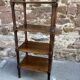 Napoleon III style bookcase shelf in mahogany wood circa 1900