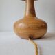 Wooden and raffia lamp