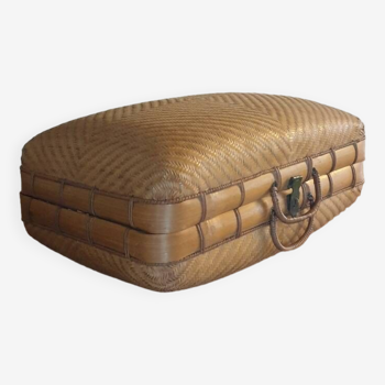 Rattan suitcase