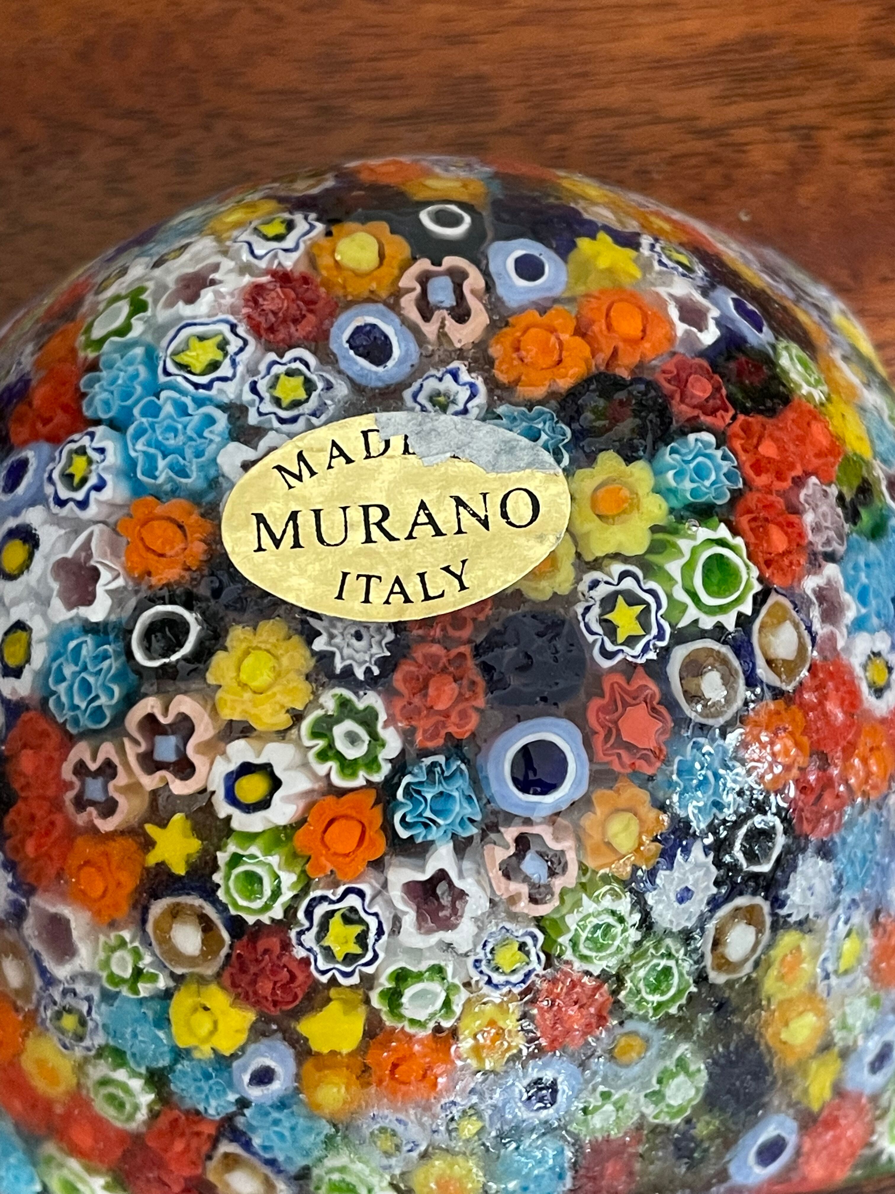 Vintage Murano Millefiori trinket bowl