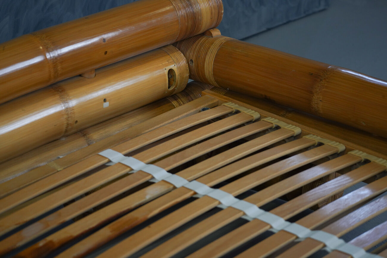 Vintage bamboo bedframe, Asia 1990s