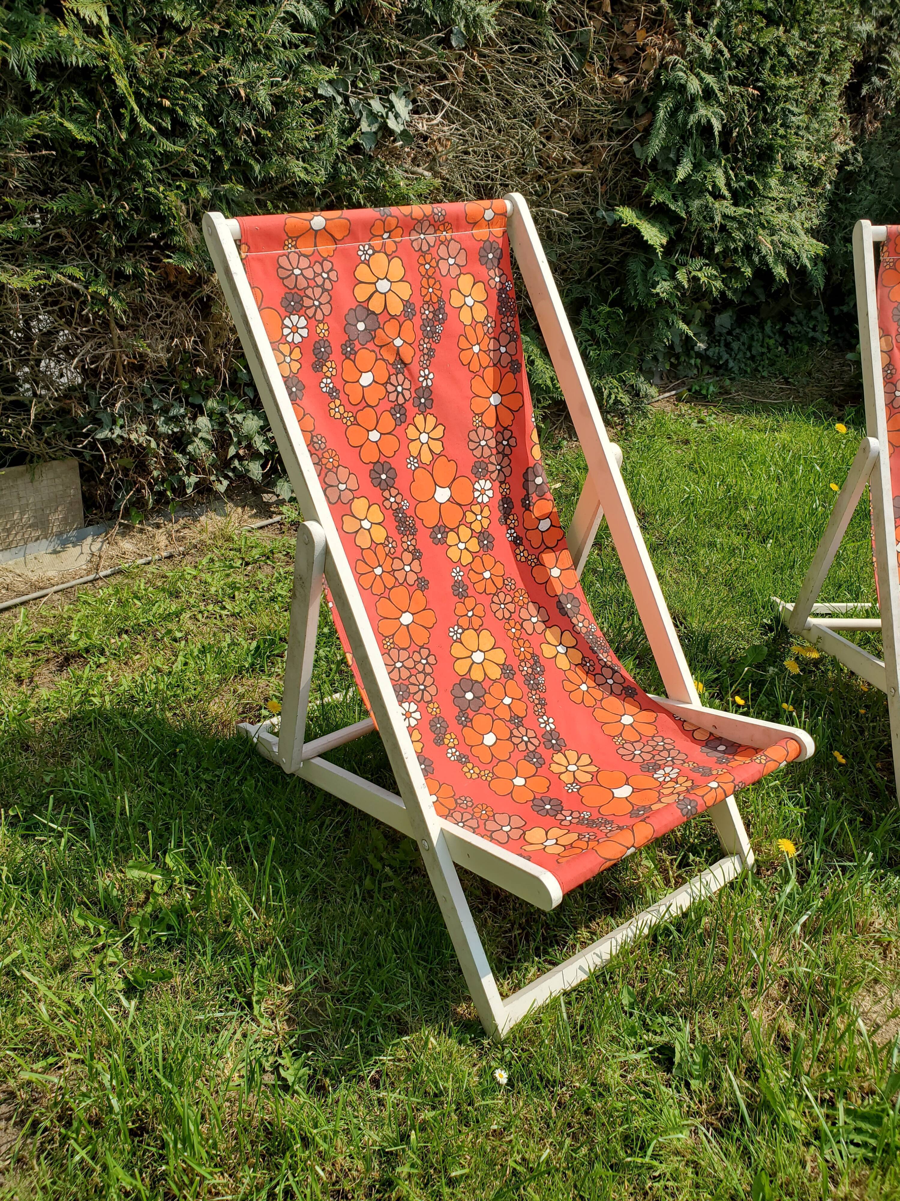 Chilean, vintage deckchairs