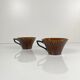 Coffee/tea cup duo "Domino", Sarreguemines, 1960