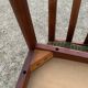 Pair of Scandinavian teak and velvet chairs from the 1960s.