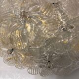 Lot de 2 appliques/plafonniers en verre de Murano par Seguso années 1960