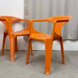 4 chairs "Armchair 300", Henry Massonet, Stamp, 1972