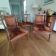 Ensemble Arts & Crafts 1900-1925 – 2 fauteuils et 2 chaises en bois massif