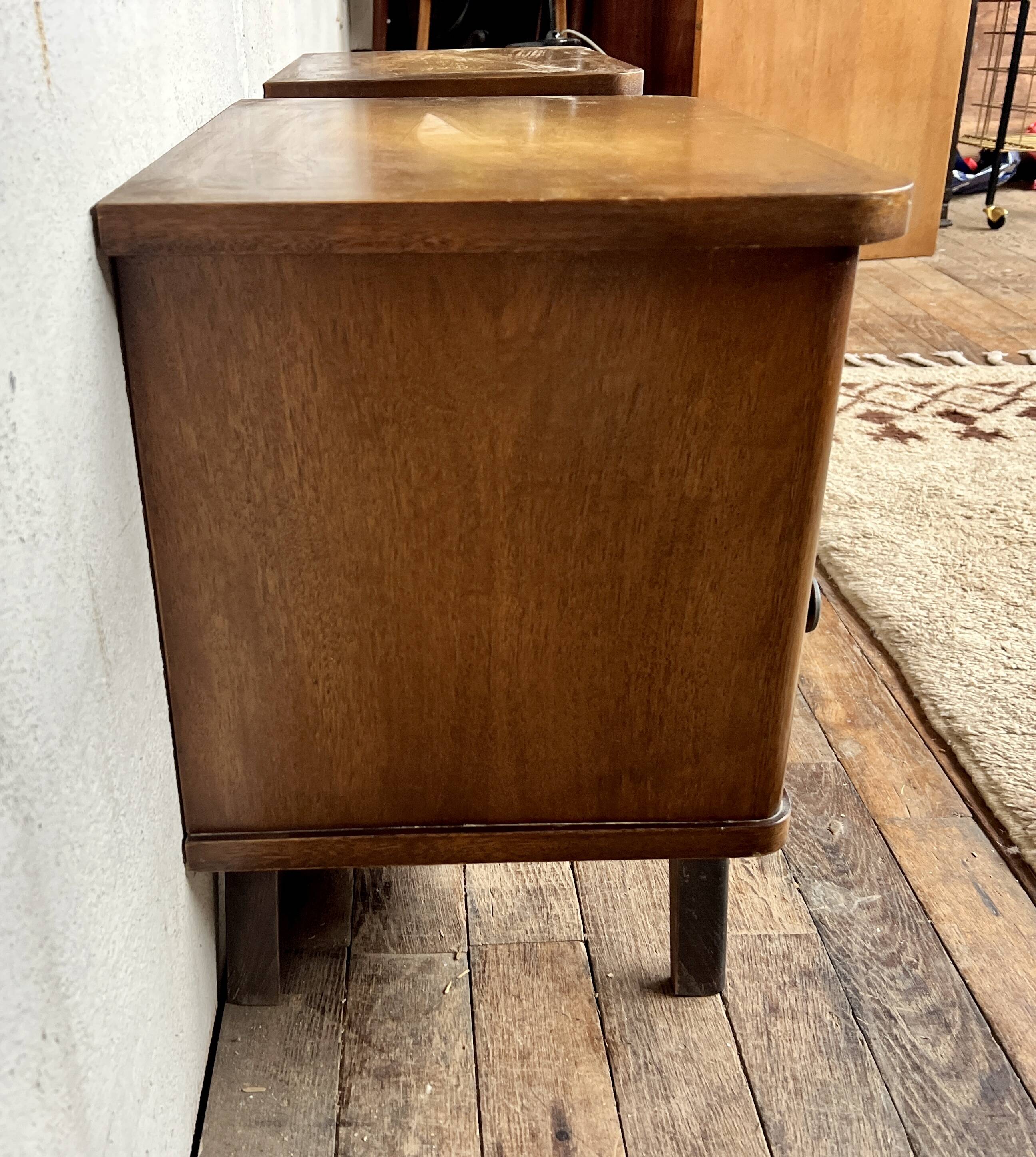 Paire de table de nuit chevet bout de canapé vintage