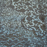 Hand-knotted persian vintage 1970s 292 cm x 396 cm grey wool carpet