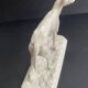 Nymphenburg porcelain greyhound sculpture signed PJ MENE