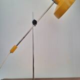 Lampe vintage de bureau réglable jaune, luminaire industriel