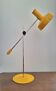 Vintage yellow adjustable desk lamp, industrial lighting fixture