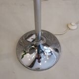Chrome and Italian glass floor lamp, 1970