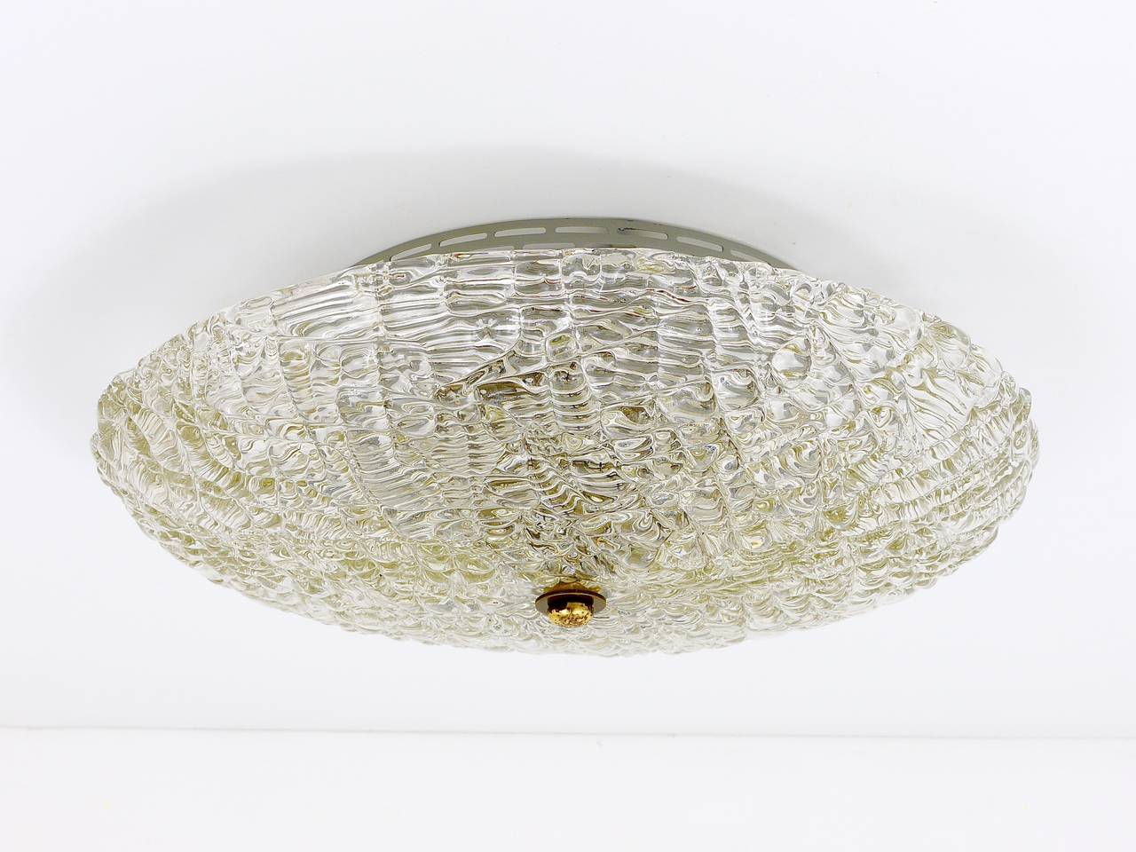 J.T. Kalmar Vienna Round Ceiling Light Mid-Century / Ceiling Light, Austria, 1960s