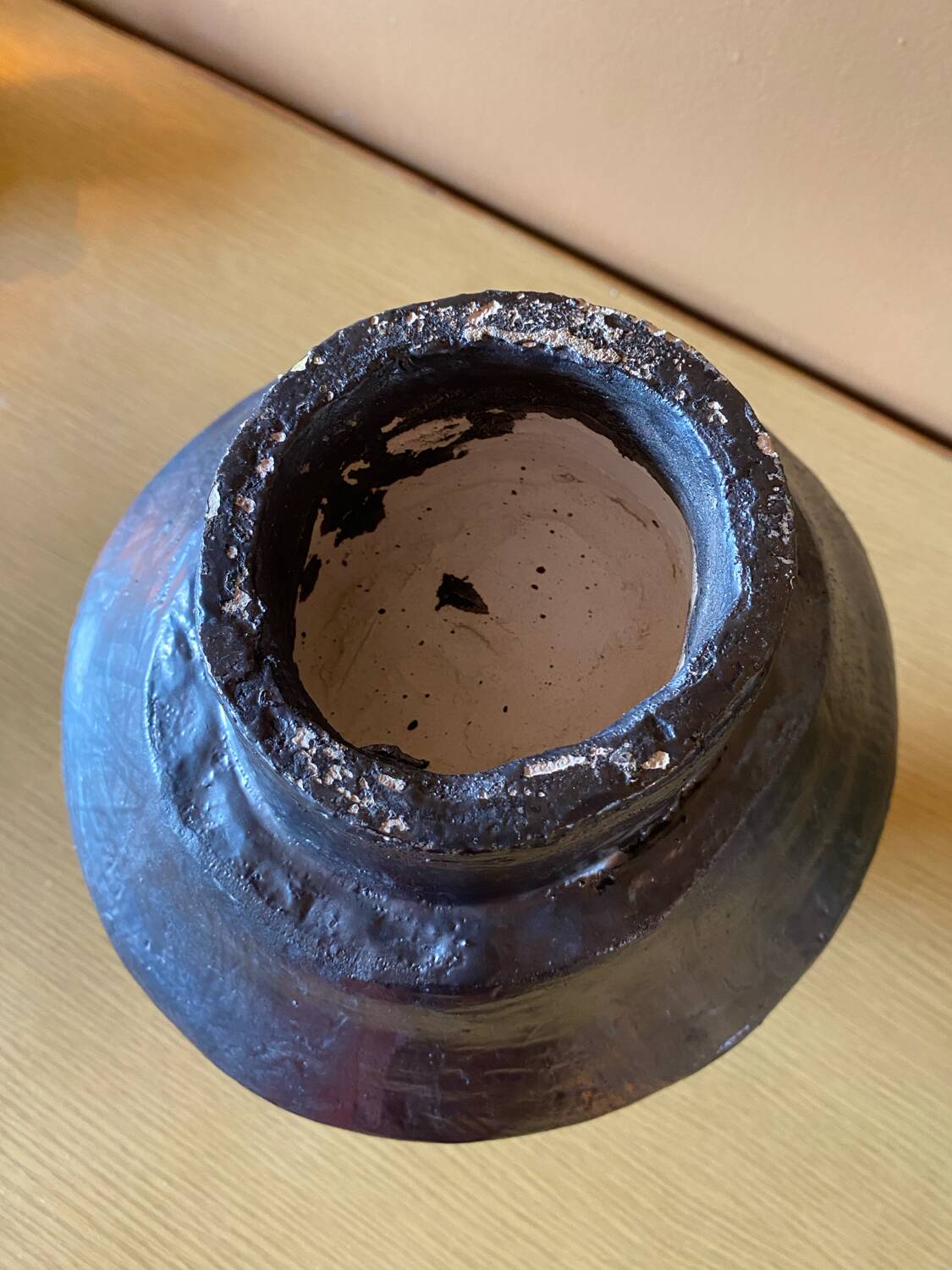 Wabi sabi pottery vase
