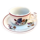 Pyroblan Porcelain Coffee Cup / Saucer Sarreguemines France