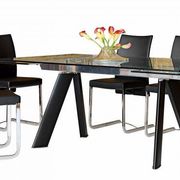 Table de repas en verre Chronos de Roche Bobois
