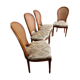 Lot de 4 chaises style Louis XVI