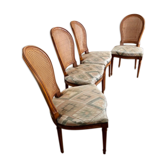 Lot de 4 chaises style Louis XVI